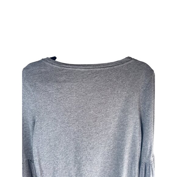 2/$30 Banana Republic Medium Designer Tee Belle Sleeve Top Gray - Picture 10 of 14